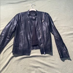 Armani exchange leather jacket